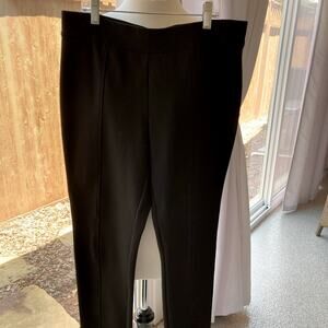 Anne Klein Classic Black Knit Pull-On Pants Size 6